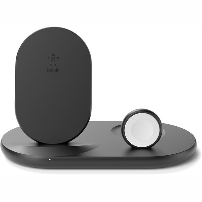 Lādētāji, kabeļi un adapteri Belkin WIZ001vfBK 3in1 Wireless Black [Mazlietots]